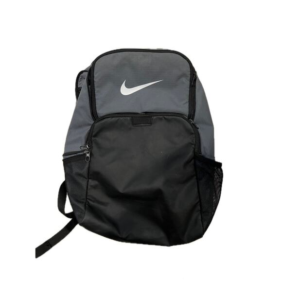 Nike Gray Black Brasilia Backpack 30L - Picture 1 of 5